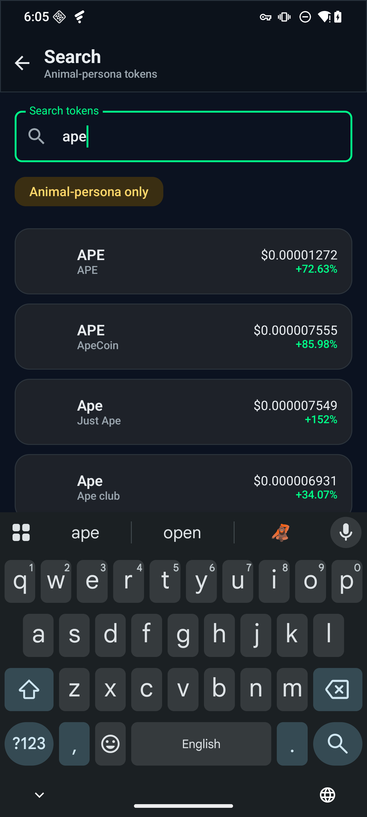 Fone Radar search results with real prices and changes